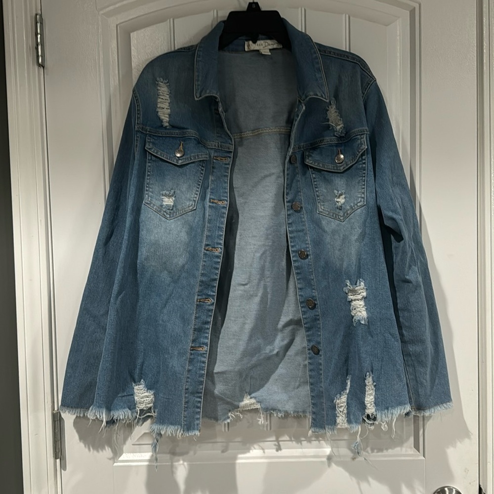 Distressed Jean jacket